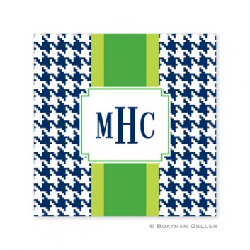 Coaster - Alex Houndstooth Navy-Green Bane