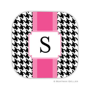 Coaster - Alex Houndstooth Black-Pink Band