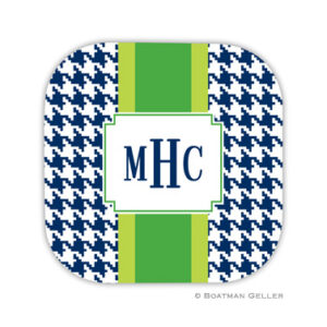 Coaster - Alex Houndstooth Navy-Green Bane