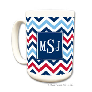 Mugs - Chevron Blue & Red