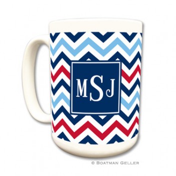 Mugs - Chevron Blue & Red