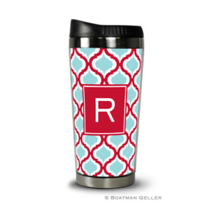 Travel Tumbler - Kate Red & Teal