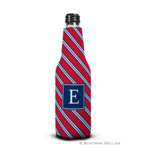 Koozie - Repp Tie Red & Navy