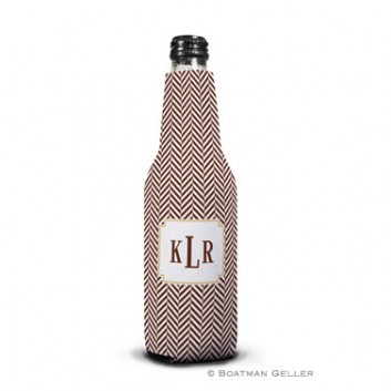 Koozie - Herringbone Chocolate