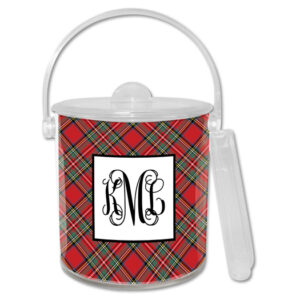 Ice Bucket - Plaid Red