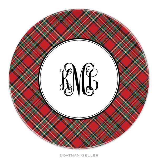 Plates 10" - Plaid Red