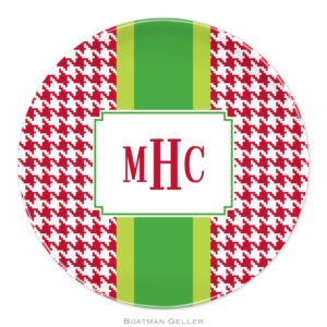 Plates 10" - Alex Houndstooth Red